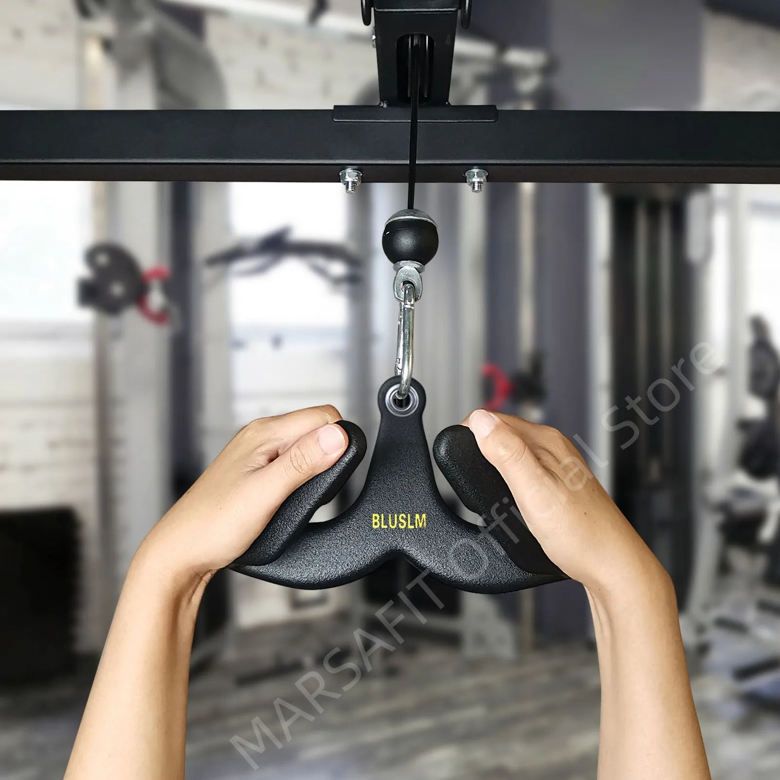 Home Gym Fitness Lat Pull Down Rowing Handle Grip For Biceps Triceps Back Muscle Workout Strength Training Equipment Accessories